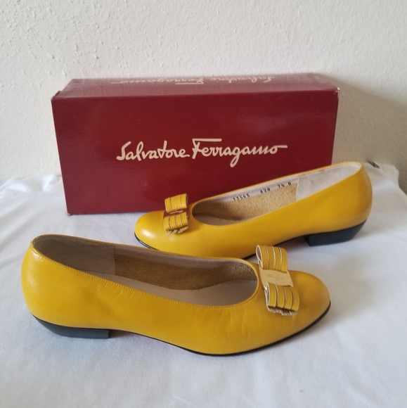 Salvatore Ferragamo Shoes - Salvatore ferragamo Leather ballet flat yellow